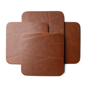 Leather Coasters 4 Pack - Square Blank